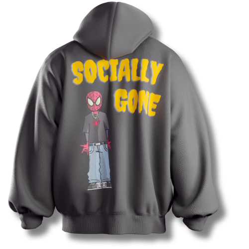 Socially Gone(Full Sleeve Hoodie)